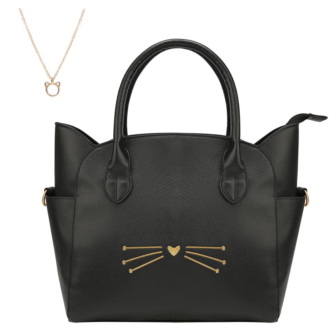 black cat purse